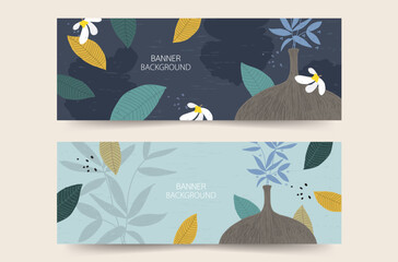 beautiful floral banners backgrounds seven