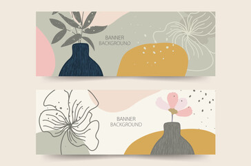 beautiful floral banners backgrounds ten