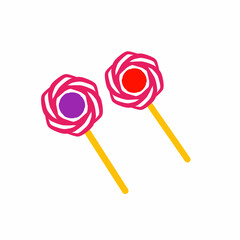 illustration of candy with a white background