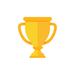 golden trophy For the winners of the sport achievement award concept