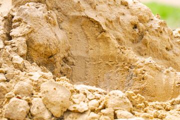 Abstract view of yellow sand