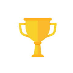 golden trophy For the winners of the sport achievement award concept