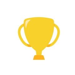 golden trophy For the winners of the sport achievement award concept