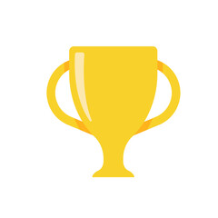 golden trophy For the winners of the sport achievement award concept