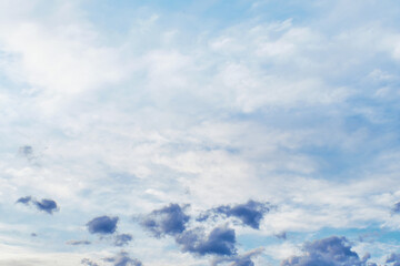 Blue sky with beautiful clouds
