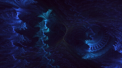 3D rendering abstract circle light background