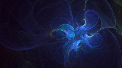 3D rendering abstract circle light background