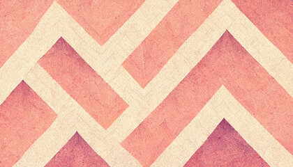 Pink Kawaii Pattern Style 3d illustration, Abstract Background