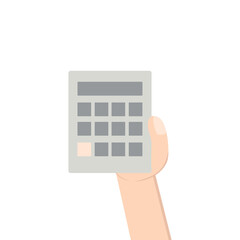 Hand Holding Calculator