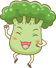 Cute cartoon broccoli.