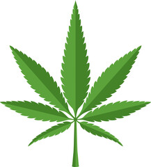 Cannabis leaf sign.