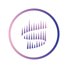 aurora logo design icon illustration vector template