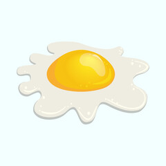 Vector illustration of raw egg