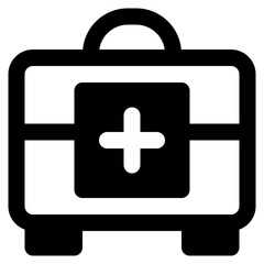 Fototapeta premium First Aid Kit Icon Illustration