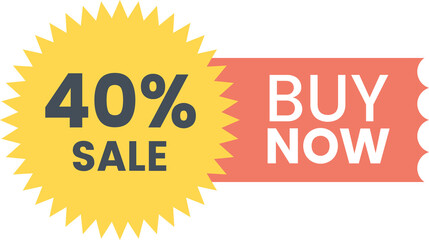 sale banner isolated on transparent background