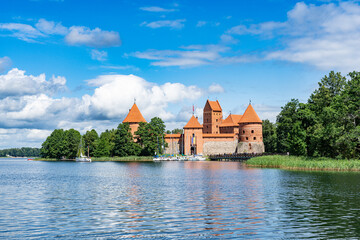 Naklejka na ściany i meble Burg Trakai in Litauen