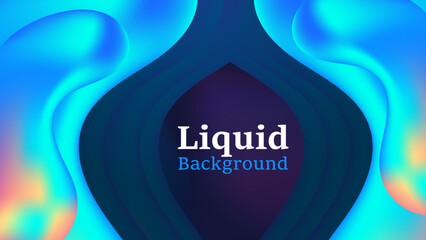 3D abstract geometric Liquid color background design, color vibrant gradient background,Trendy modern design, Vector templates