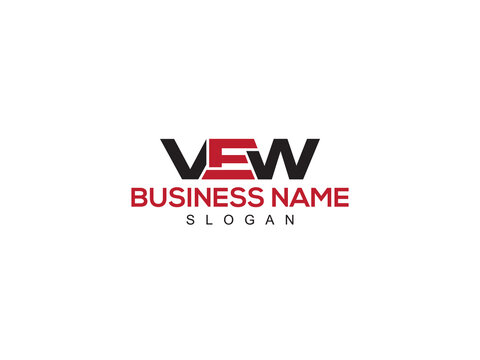 Monogram VEW Logo Letter Vector, Letter VE vew Logo Icon Design For Your All Business