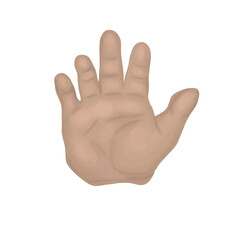 Watercolor baby hand. Hand drawn aquarelle infant palm isolated on a white background. Design for a Baby shower, baby greeting cards, posters, backgrounds.