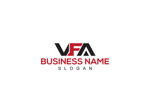 Colorful VFA Logo Stock, Unique VF vfa Letter Logo image Vector Template Design For Brand