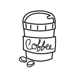 Hand drawn Coffee cup Icon