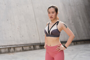 Asian woman exercise fitness