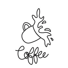 Hand drawn Coffee cup Icon