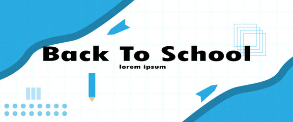 simple back to school banner