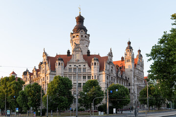 Fototapeta na wymiar Leipzig Neues Rathaus