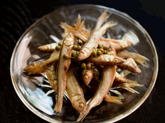  滋賀県の小鮎の山椒煮、小鮎の煮物