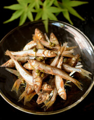  滋賀県の小鮎の山椒煮、小鮎の煮物