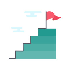 red flags placed on high mountains Ideas for achieving business goals