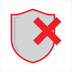 Obraz premium shield - protection security icon vector design template