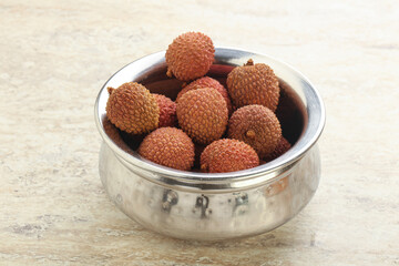 Sweet juice lychee tropical fruit