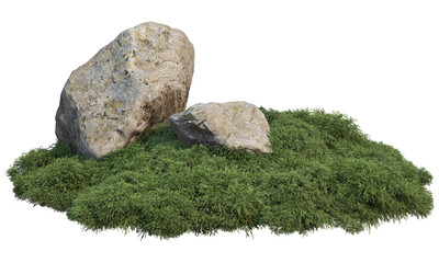 stone Garden decoration on a transparent background
