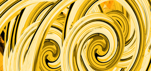 abstract yellow swirl background