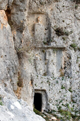 Roman era rock-cut reliefs and tombs in Erdemli, Mersin