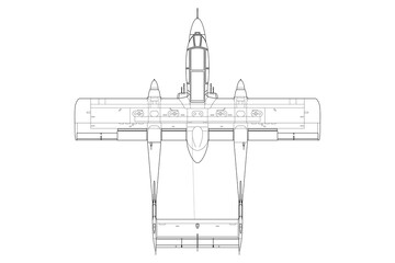 Avión de observación bimotor