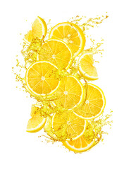 fresh lemon slice, lemon background