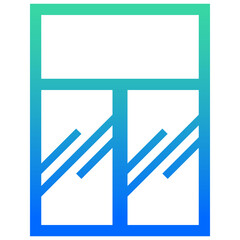 Window wall icon