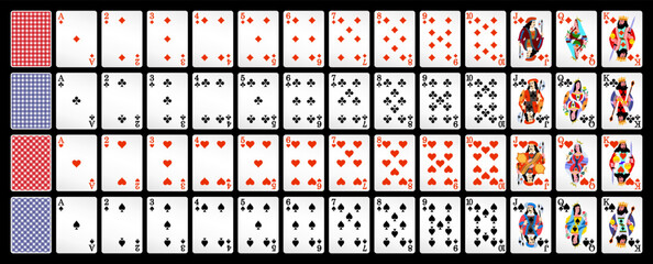 Playing cards for poker. Vector. Eps-10 © Дмитрий Ломоновский