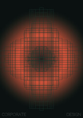 Minimal Minimal Geometric Vector Poster Design with Lines and Gradient Colorful Circles. Collection of Abstract Backgrounds for Covers, Flyers, Templates, Booklets, Cards, Brochures, Branding, etc.