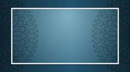 vector background with frames, decorated with mandalas