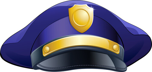 Policeman hat icon