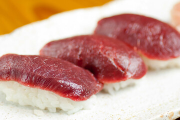 馬肉の握り寿司