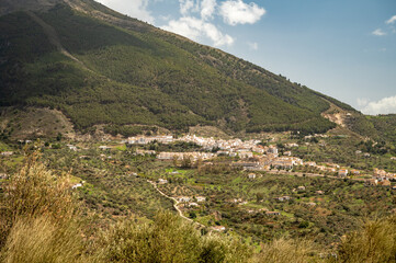 Obraz premium Spring time in Sierra de Tejeda mountains range near Malaga, Andalusia, Spain