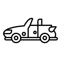 cute toy car icon