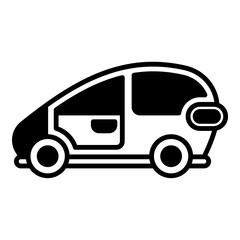 cute toy car icon
