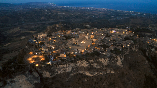 Italian Medieval village of Gerace, Calabria.