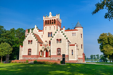 Fototapeta na wymiar Castle von Treskow, Strykowo, Greater Poland Voivodeship, Poland
